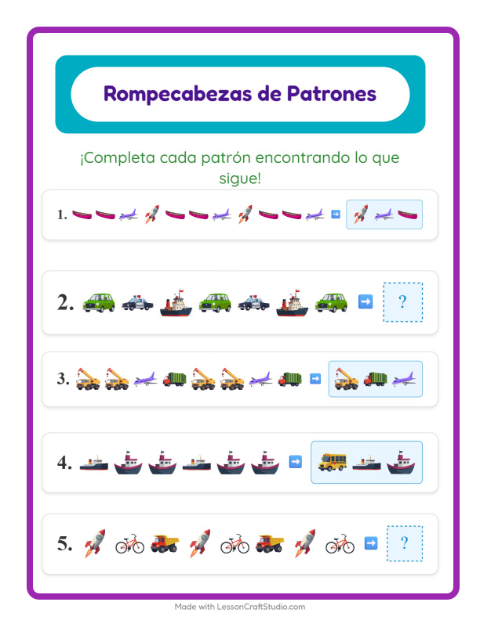 Patrones con Vehículos