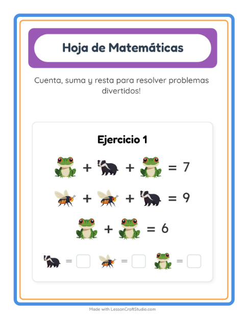 Operaciones con Criaturas del bosque
