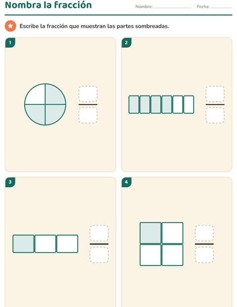 Fracciones para tercer grado — 5