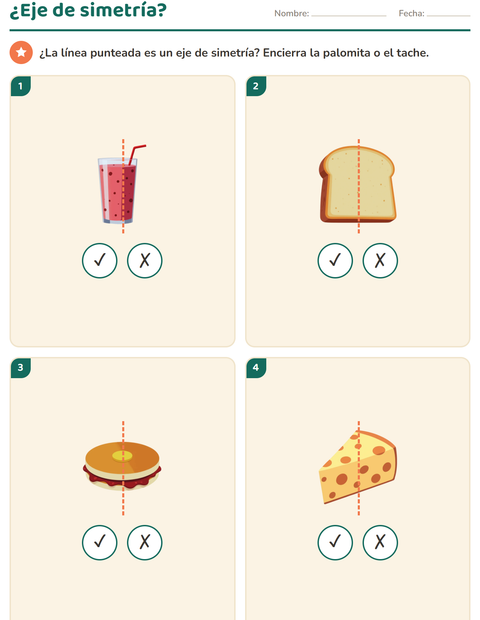 Vista previa de la hoja de Geometría con Desayuno para grado 2