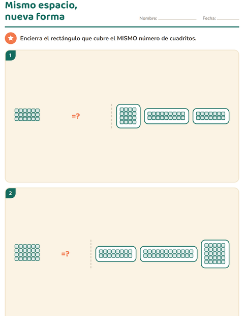 Vista previa de la hoja de Geometría para grado 3