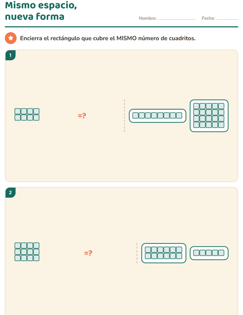 Vista previa de la hoja de Geometría para grado 3