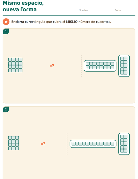 Vista previa de la hoja de Geometría para grado 3