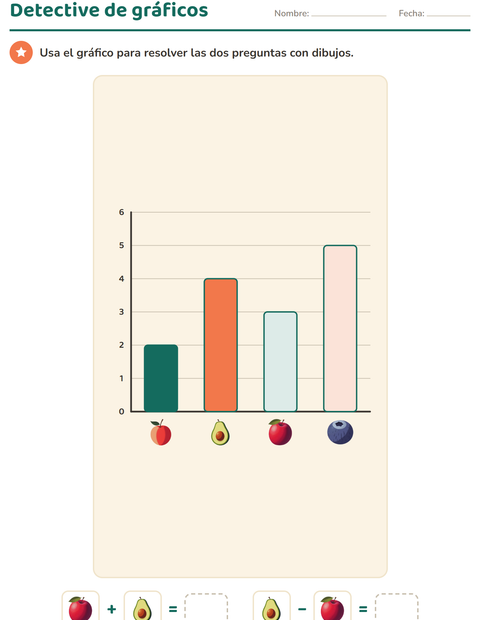 Gráficas de barras y pictogramas con escala para segundo grado — 3