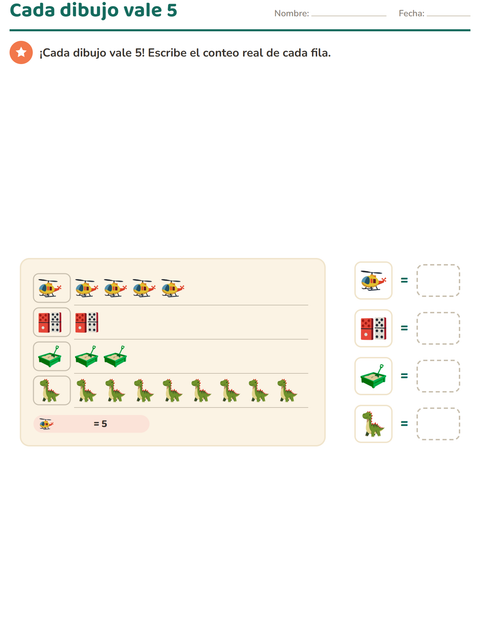 Gráficas de barras con escala y pictogramas con clave para tercer grado — 5