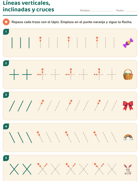 Vista previa de la hoja de Grafomotricidad con Pascua para jardín infantil