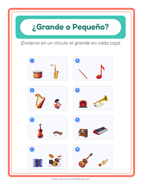 Cuál es más grande — Música