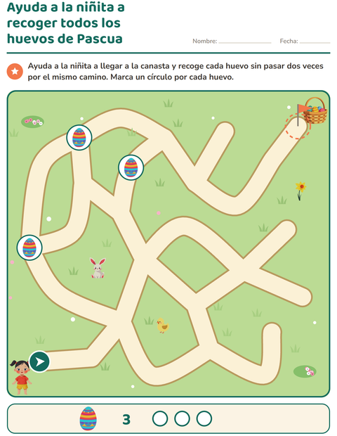Vista previa de la hoja de Juegos de laberinto para grado 1