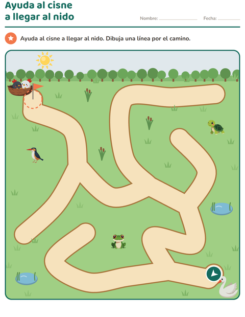 Vista previa de la hoja de Juegos de laberinto para jardín infantil