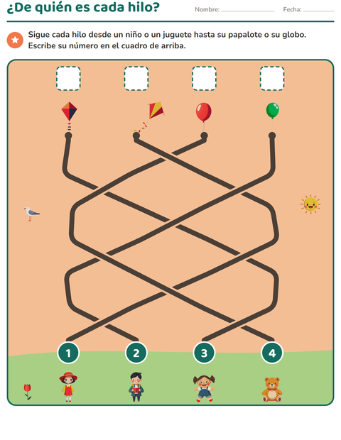 Vista previa de la hoja de Juegos de laberinto para grado 1