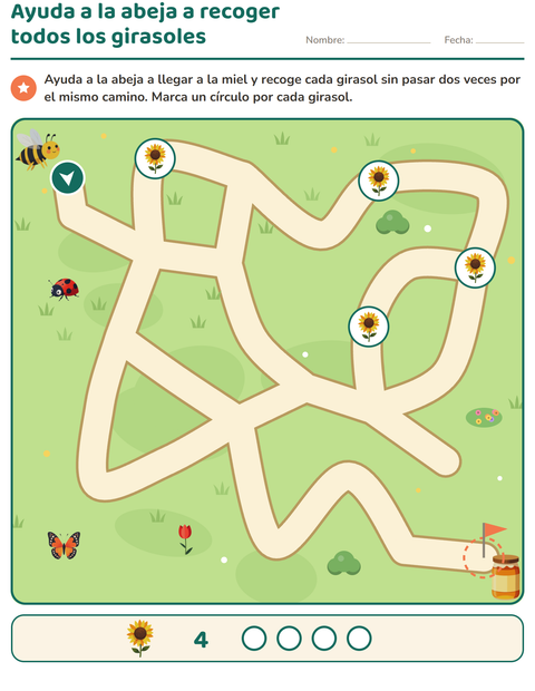Vista previa de la hoja de Juegos de laberinto para grado 1