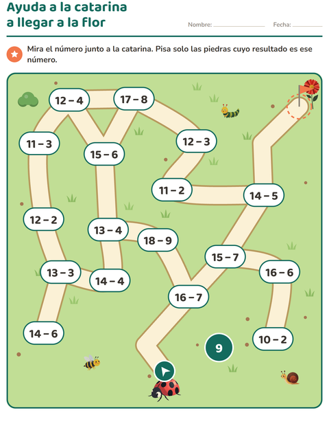 Vista previa de la hoja de Juegos de laberinto para grado 1