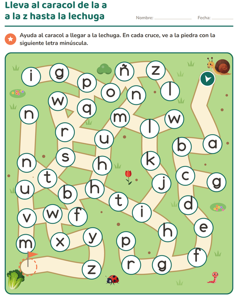 Vista previa de la hoja de Juegos de laberinto para jardín infantil