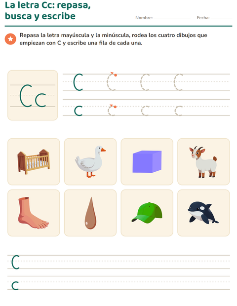Vista previa de la hoja de La letra de la semana para jardín infantil