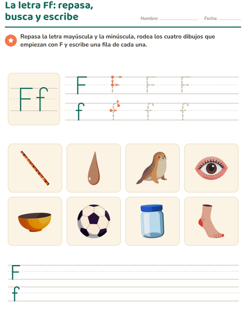 Vista previa de la hoja de La letra de la semana para jardín infantil