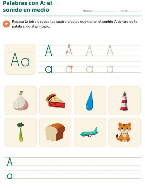 Vista previa de la hoja de La letra de la semana para jardín infantil