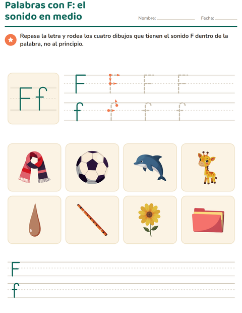 Vista previa de la hoja de La letra de la semana para jardín infantil