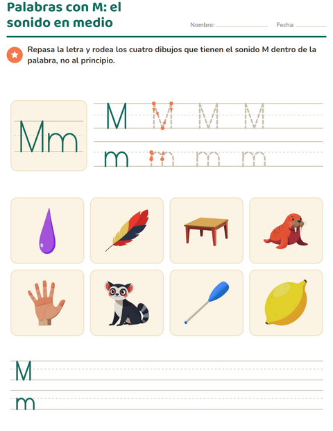 Vista previa de la hoja de La letra de la semana para jardín infantil