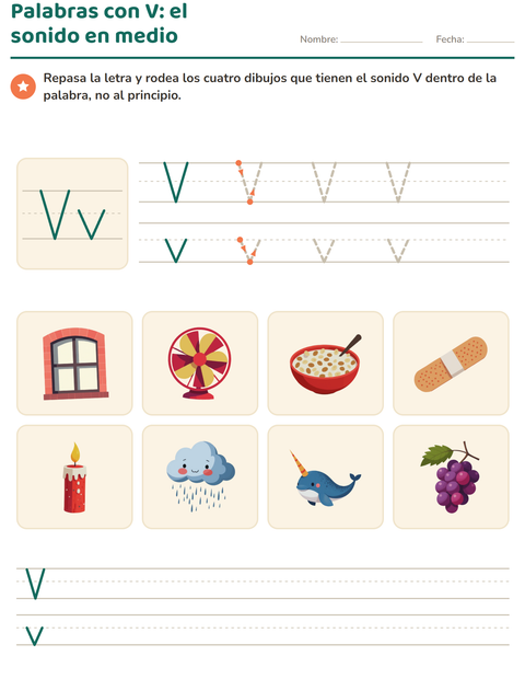 Vista previa de la hoja de La letra de la semana para jardín infantil