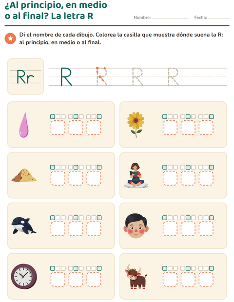 Vista previa de la hoja de La letra de la semana para jardín infantil