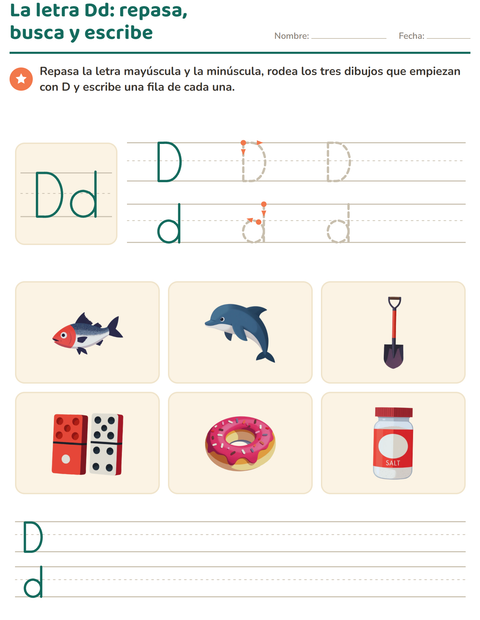 Vista previa de la hoja de La letra de la semana para jardín infantil
