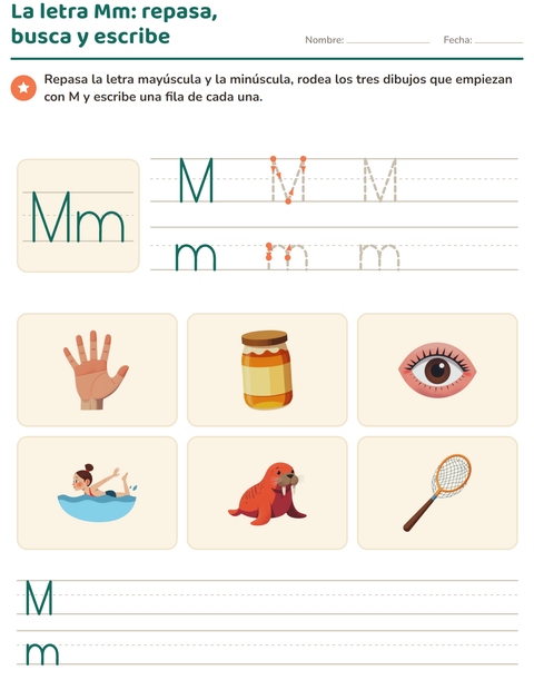 Vista previa de la hoja de La letra de la semana para jardín infantil