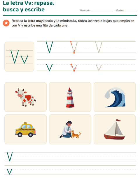Vista previa de la hoja de La letra de la semana para jardín infantil