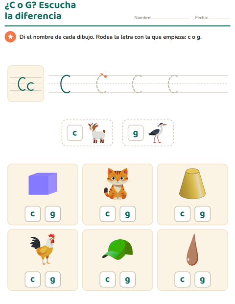 Vista previa de la hoja de La letra de la semana para jardín infantil