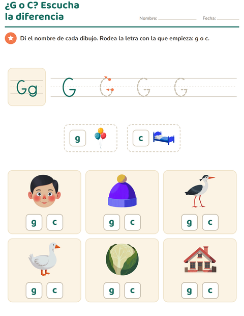 Vista previa de la hoja de La letra de la semana para jardín infantil