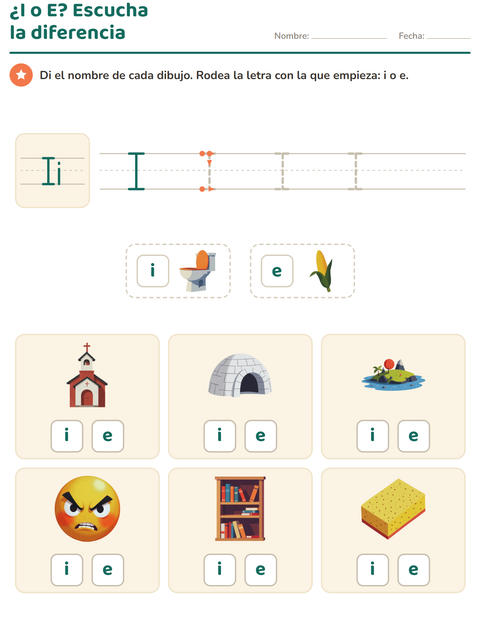 Vista previa de la hoja de La letra de la semana para jardín infantil