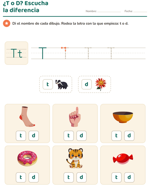 Vista previa de la hoja de La letra de la semana para jardín infantil