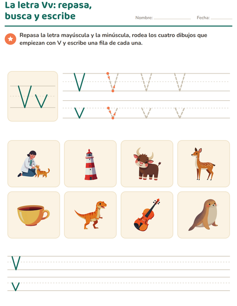Vista previa de la hoja de La letra de la semana para jardín infantil