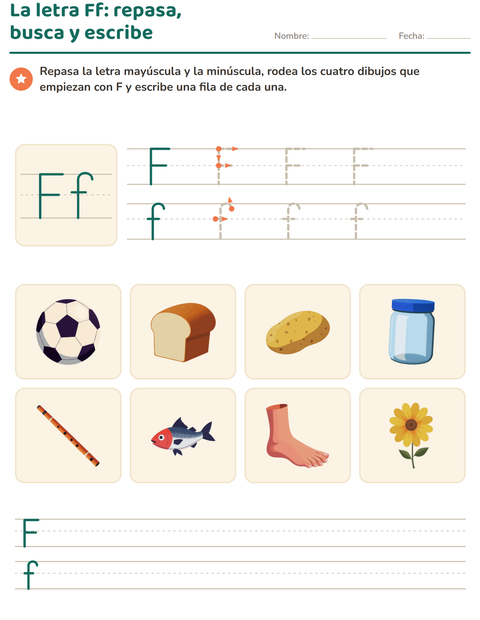 Vista previa de la hoja de La letra de la semana para jardín infantil