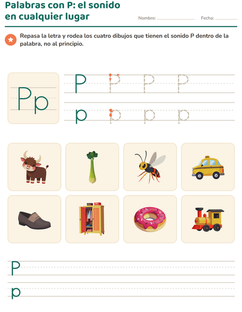 Vista previa de la hoja de La letra de la semana para jardín infantil