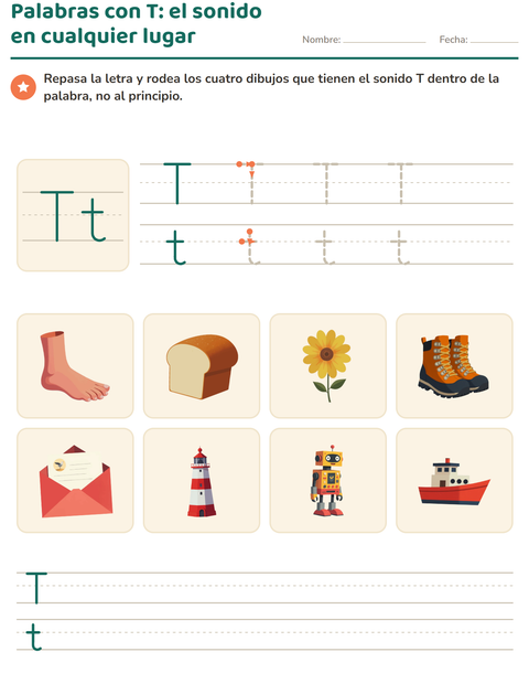 Vista previa de la hoja de La letra de la semana para jardín infantil