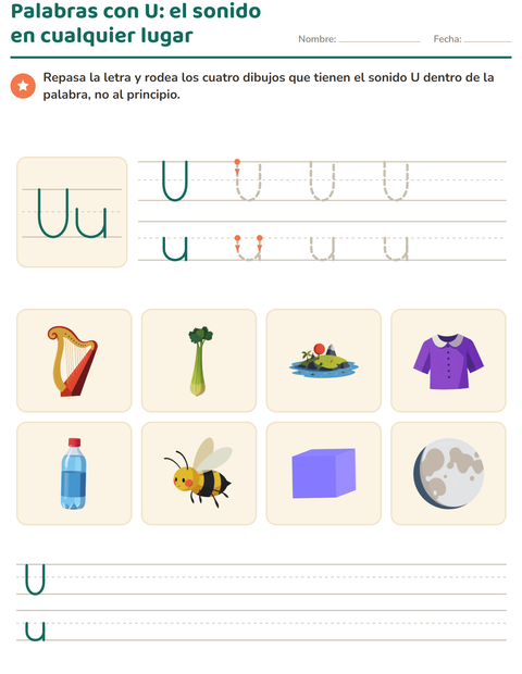 Vista previa de la hoja de La letra de la semana para jardín infantil