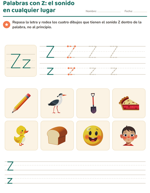 Vista previa de la hoja de La letra de la semana para jardín infantil