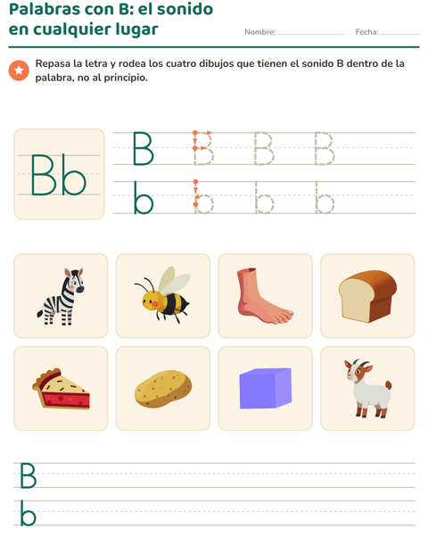 Vista previa de la hoja de La letra de la semana para jardín infantil