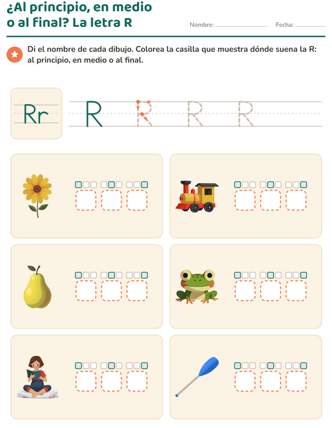 Vista previa de la hoja de La letra de la semana para jardín infantil