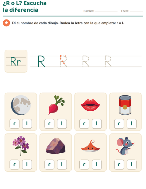 Vista previa de la hoja de La letra de la semana para jardín infantil