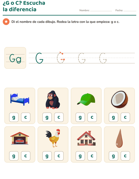 Vista previa de la hoja de La letra de la semana para jardín infantil