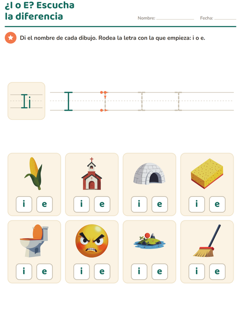 Vista previa de la hoja de La letra de la semana para jardín infantil