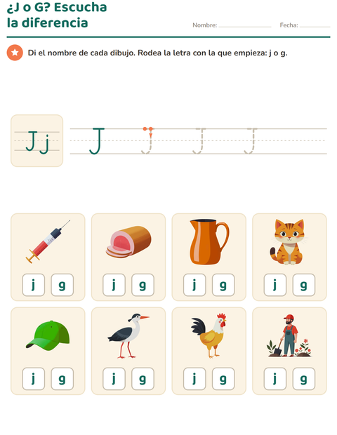 Vista previa de la hoja de La letra de la semana para jardín infantil