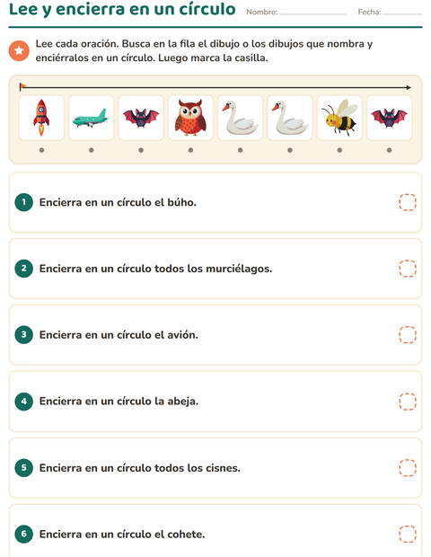 Vista previa de la hoja de Lee y haz con Cosas que vuelan para grado 1