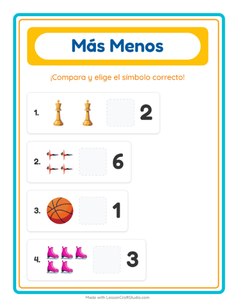 Cuál tiene más — Actividades