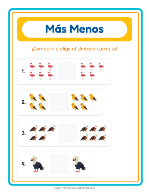 Cuál tiene más — Aves