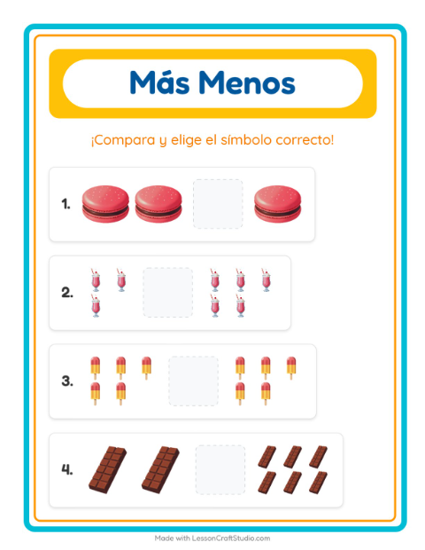 Cuál tiene más — Postres y dulces