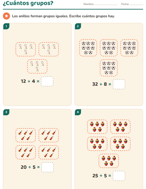 Vista previa de la hoja de Multiplicación con Actividades para grado 2