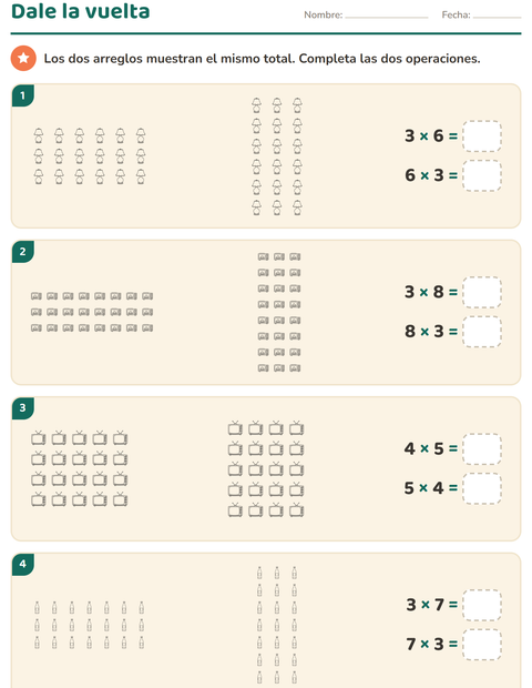 Vista previa de la hoja de Multiplicación con Hogar BN para grado 3