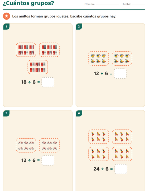 Vista previa de la hoja de Multiplicación con Juguetes para grado 2